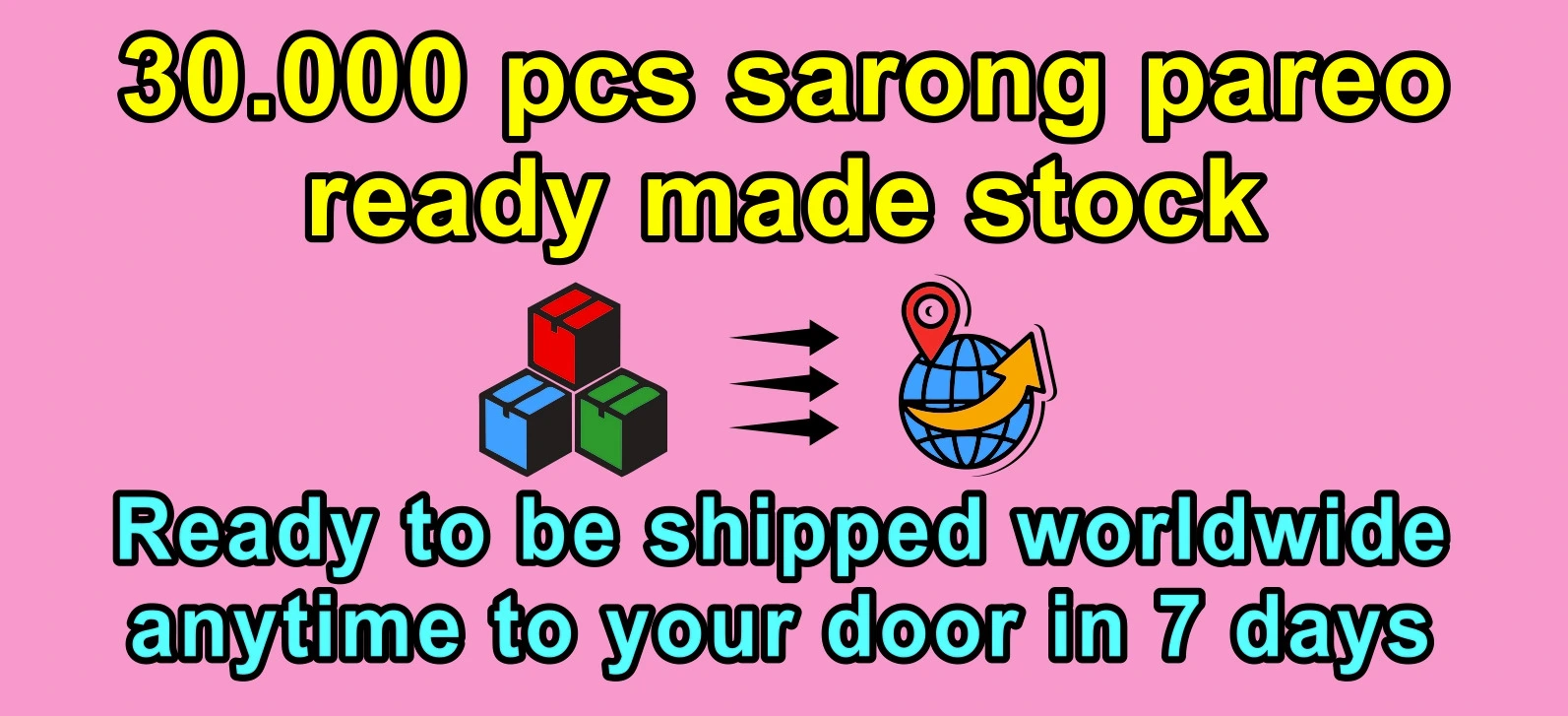 20.000 pcs ready made stock sarong pareo can arrive at your door in 7 days worldwide